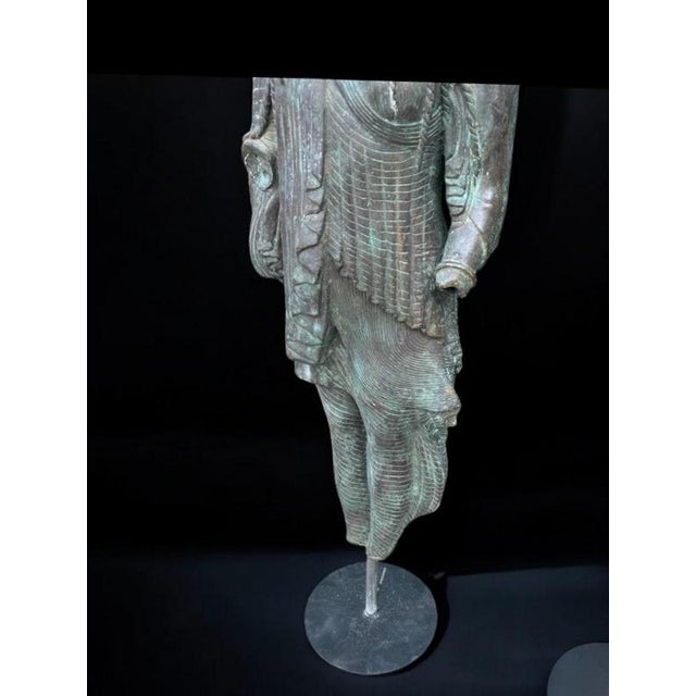 Large Greek Bronze Sculptures from the Achaean Period, 1940s, Set of 2 For Sale - Image 3 of 9
