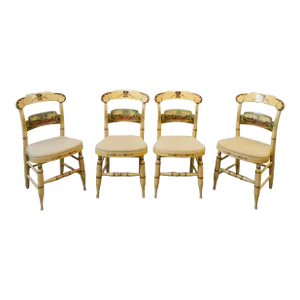 1974 Set 4 Hitchcock Chair for Strawbridge & Clothier "The Independence Chairs" 400 Ltd Edition