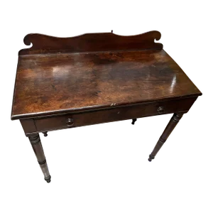 Mid 19th Century American Walnut Console Table With Single Drawer