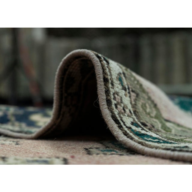 Taupe Turkish Vintage Rug 3'2" x 11'8" #20720 For Sale - Image 8 of 8