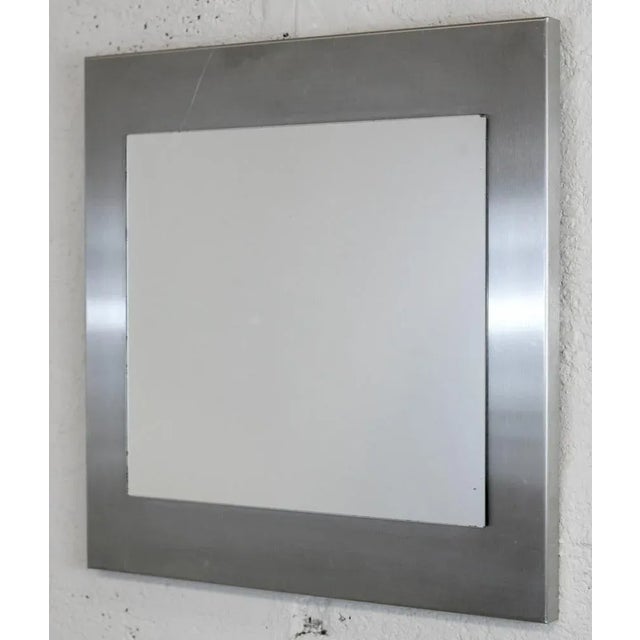 Space Age Stainless Steel Mirror, France, 1970s For Sale - Image 16 of 18