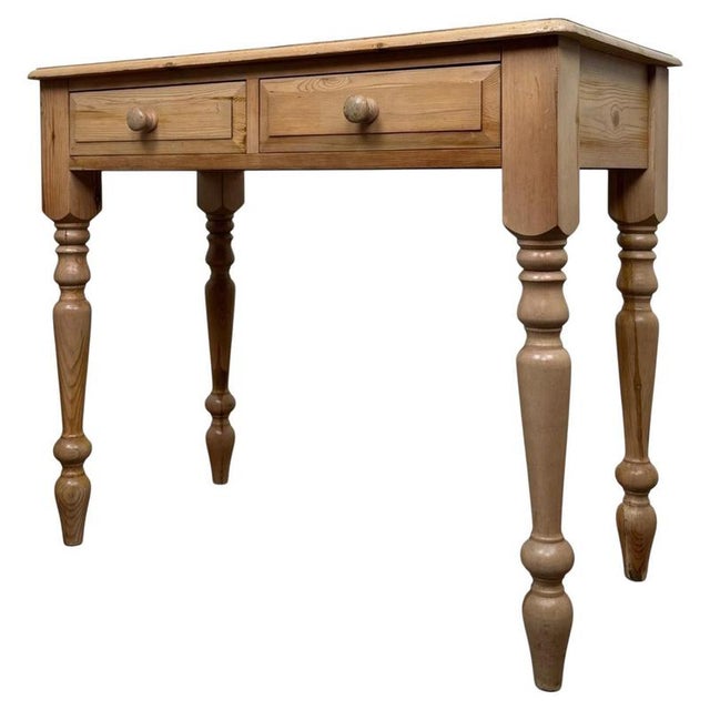 20th Century Vintage Pine Writing Desk For Sale - Image 11 of 12