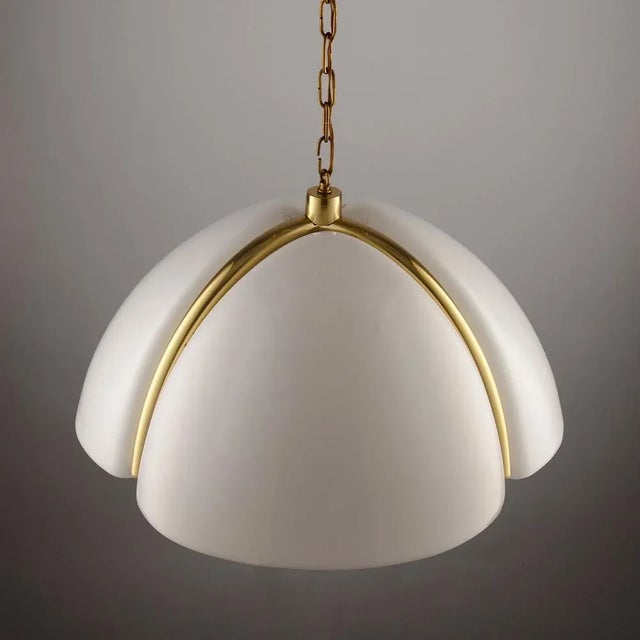 Exceptional pendant lamp from italy. According to the label, it is by siva poggibonsi for arcobaleno centro acca srl. with...