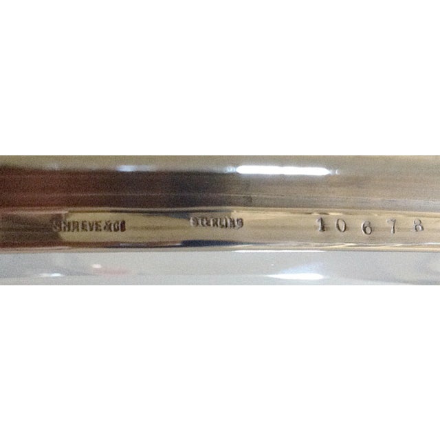 Shreve & Co. Spode Serving Platter With Shreve Sterling Rim For Sale - Image 4 of 5