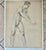 Pair Mid-Century Nude Man & Woman Drawings For Sale - Image 10 of 14
