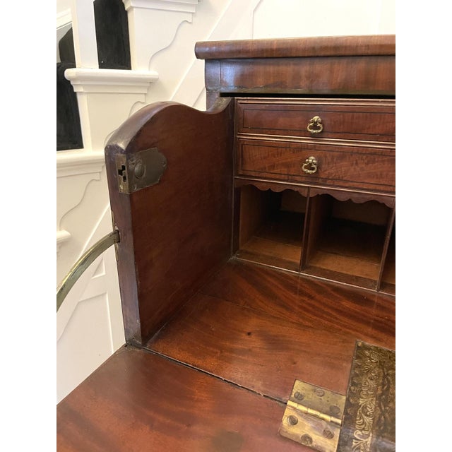 Antique George III Mahogany Secretaire Desk, 1800 For Sale - Image 12 of 18