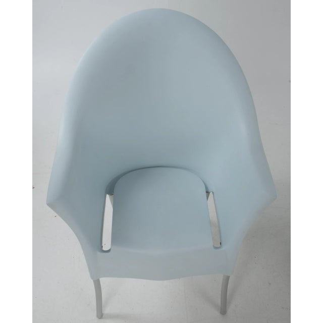 Sky Blue Philippe Starck Lord Yo Chair Atlantide Collection Driade Store 1996 Stacking Retired Color Pastel Blue- a Pair For Sale - Image 8 of 13