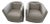 Bernhardt Custom Eliot Swivel Barrel Chairs in Cream With Metallic Textured Backs – Pair For Sale