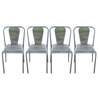Vintage Chairs by Rene Malaval, 1950s, Set of 4 For Sale