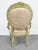 Victorian Style Custom Painted Side Chair For Sale - Image 4 of 7