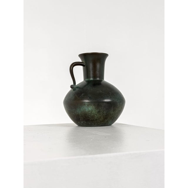 Swedish Bronze Vase by Jacob Ängman for Gab, 1930 For Sale - Image 3 of 9