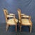 Rarely do you find original upholstery in as good shape as on these stunning early French toile armchairs or fauteuils....