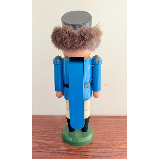 Mid-Century Modern German Nutcracker with Blue Jacket, 1960s For Sale - Image 3 of 8