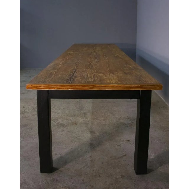 1970s Long Table in Brushed Fir, 1970 For Sale - Image 5 of 8