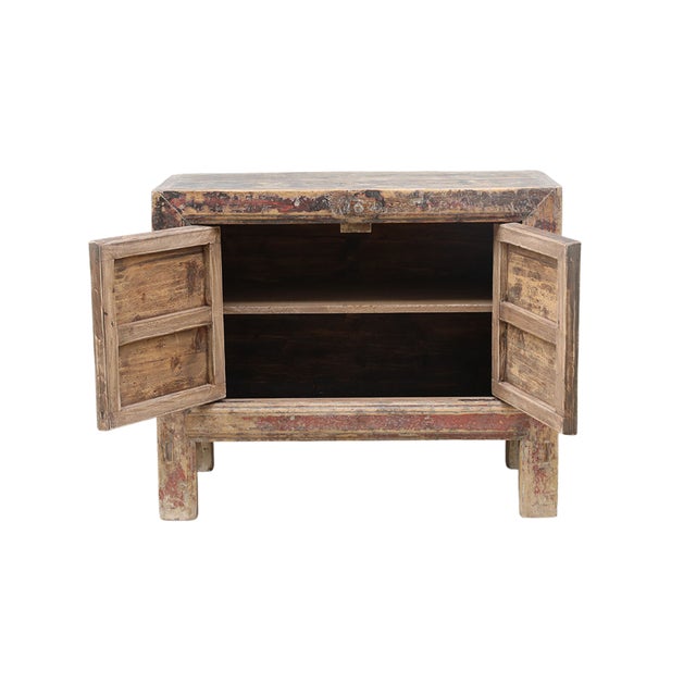 Antique Chinese Painted Hall Cabinet For Sale - Image 4 of 5