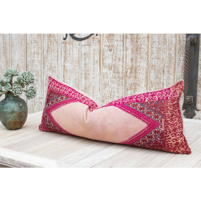 Indian Antique Maira Sindh Silk Pillow For Sale - Image 3 of 9
