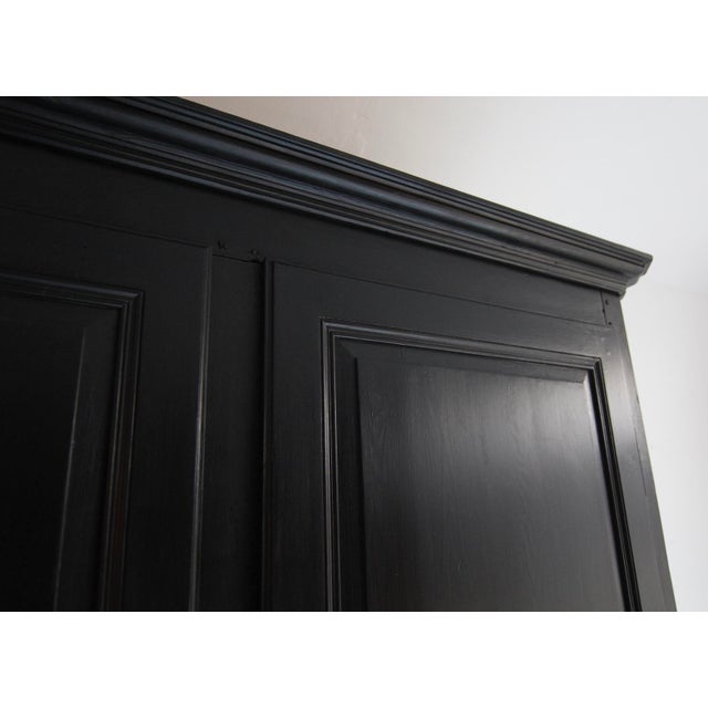 Large Vintage Black Wardrobe For Sale - Image 15 of 18