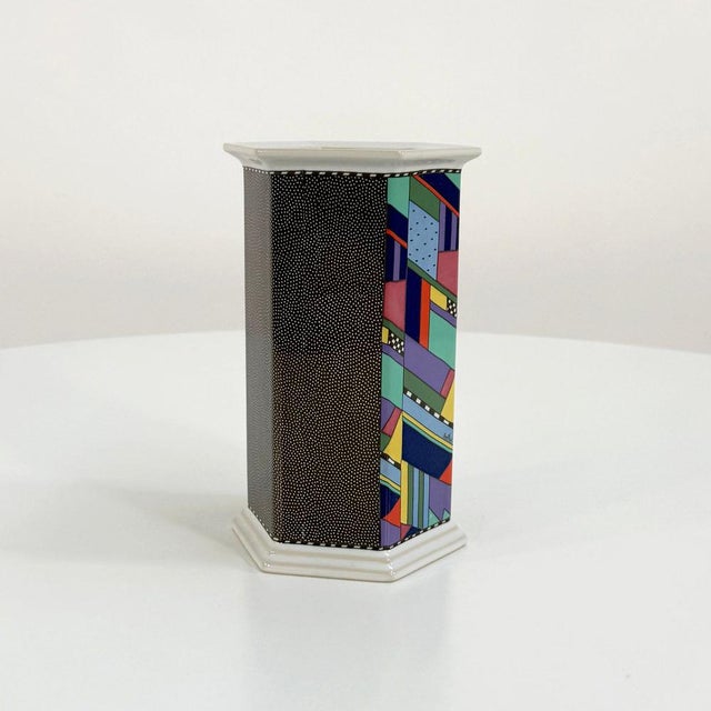 Scenario Metropol Flower Vase by Barbara Brenner for Rosenthal, 1990s, in Good conditions. Designed 1990 to 1999 This...