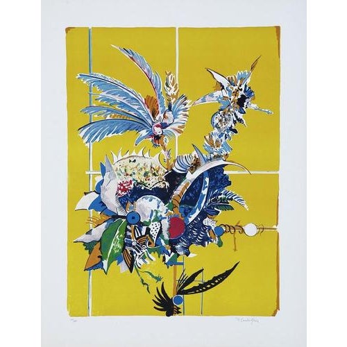 Modern Pietro Carabellese, Composition, 1970s, Lithograph For Sale - Image 3 of 3