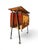 Mid 20th Century 1950s Italian Mid-Century Modern Inlaid Portable Bar Cabinet on Wheels For Sale - Image 5 of 8
