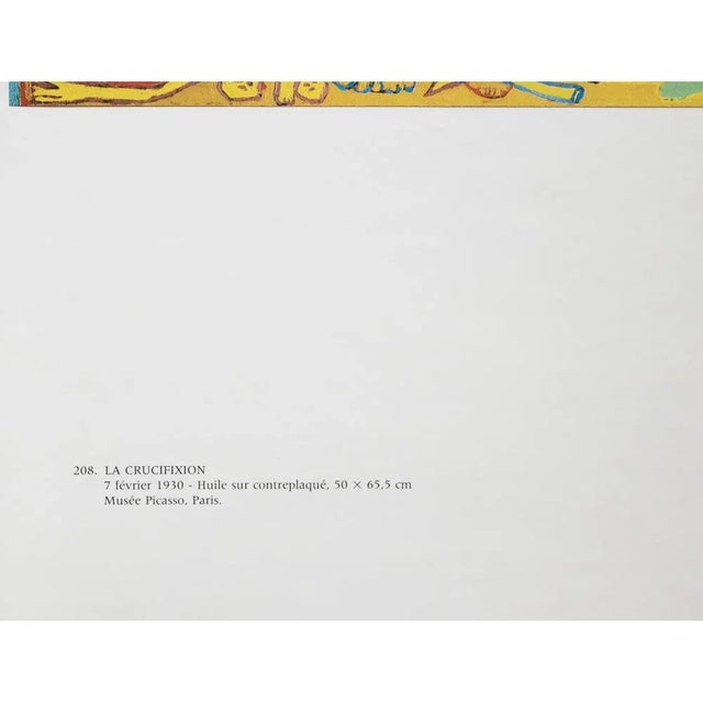 Pablo Picasso 1985 After Pablo Picasso, "The Crucifixion" Parisian Full-Color Print For Sale - Image 4 of 8