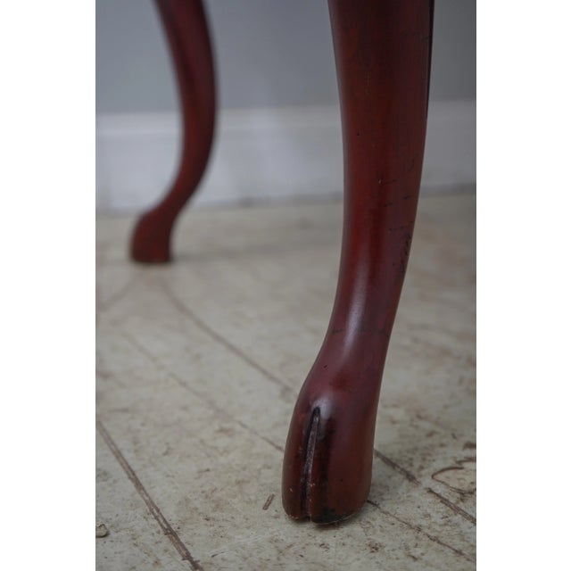 Wood Century Country French Red Painted Finish Commode Server For Sale - Image 7 of 12