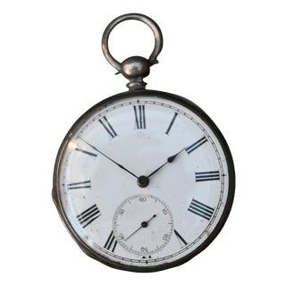 Antiqe Prince of Wales Silver Pocket Watch from J. W. Benson, 19th Century For Sale