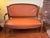 French 4-Piece French Louis XVI–Style Leather Seating Set — Settee & 3 Armchairs For Sale - Image 3 of 17