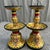 Pair of Tall Vintage Yellow Cloisonné Enamel Altar Candlesticks For Sale In Los Angeles - Image 6 of 6