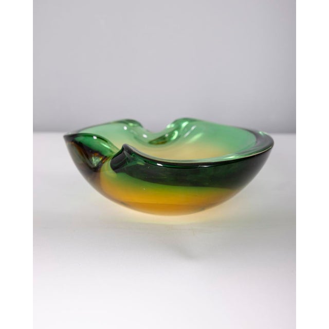 Mid-Century Modern Vintage Italian Murano Glass Submerged Emptier Tray, 1970s For Sale - Image 3 of 9