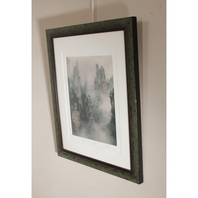 Keith Guo Ji Liang Framed Photograph, 'Mt. Tian Zi in Mist' For Sale - Image 12 of 12