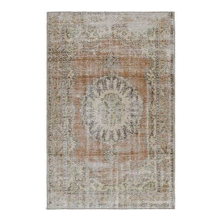 Vintage Zeki Müren Rug, With Geometric Patterns and Medallion, From Rug & Kilim For Sale