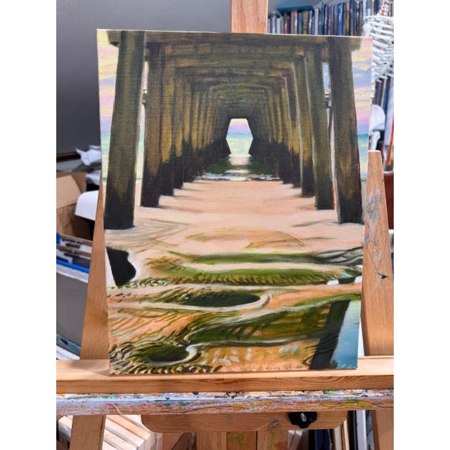Sand Between the Tides by Kathleen Varadi, 2026 Oil on Canvas For Sale - Image 8 of 8