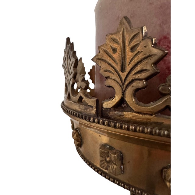 Monumental Gothic Revival Brass Floor Candlestick, Circa 1900 For Sale In Austin - Image 6 of 12