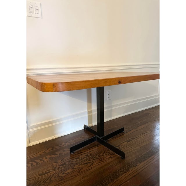 Mid-Century Modern Vintage "Les Arcs" Table Attributed to Charlotte Perriand For Sale - Image 3 of 12