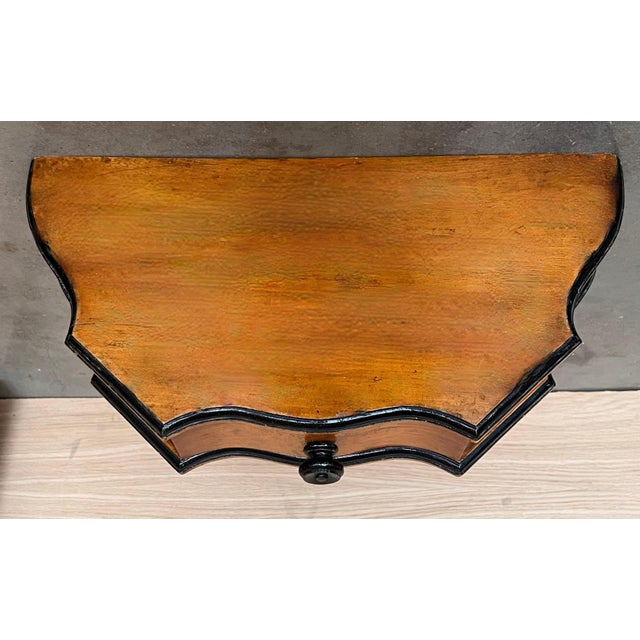 Early 20th Hanging Console with Drawer and Ebonized Details For Sale - Image 18 of 18
