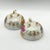 Pair of Kasuga Footed Iridescent Gilded Teacups (Handles, Fruit Design, Lusterware) Vintage For Sale - Image 14 of 16