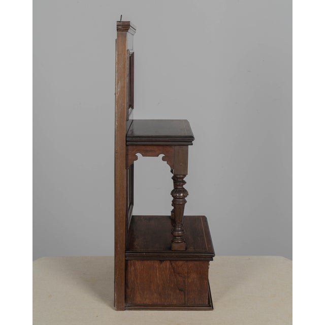 19th Century English Edwardian Marquetry Shelf With Drawer For Sale - Image 4 of 10
