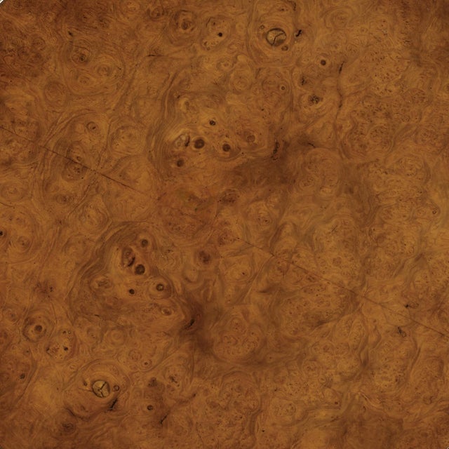 Brown Vintage Two Tiered Faux Bamboo and Wood Table or Stand For Sale - Image 8 of 10