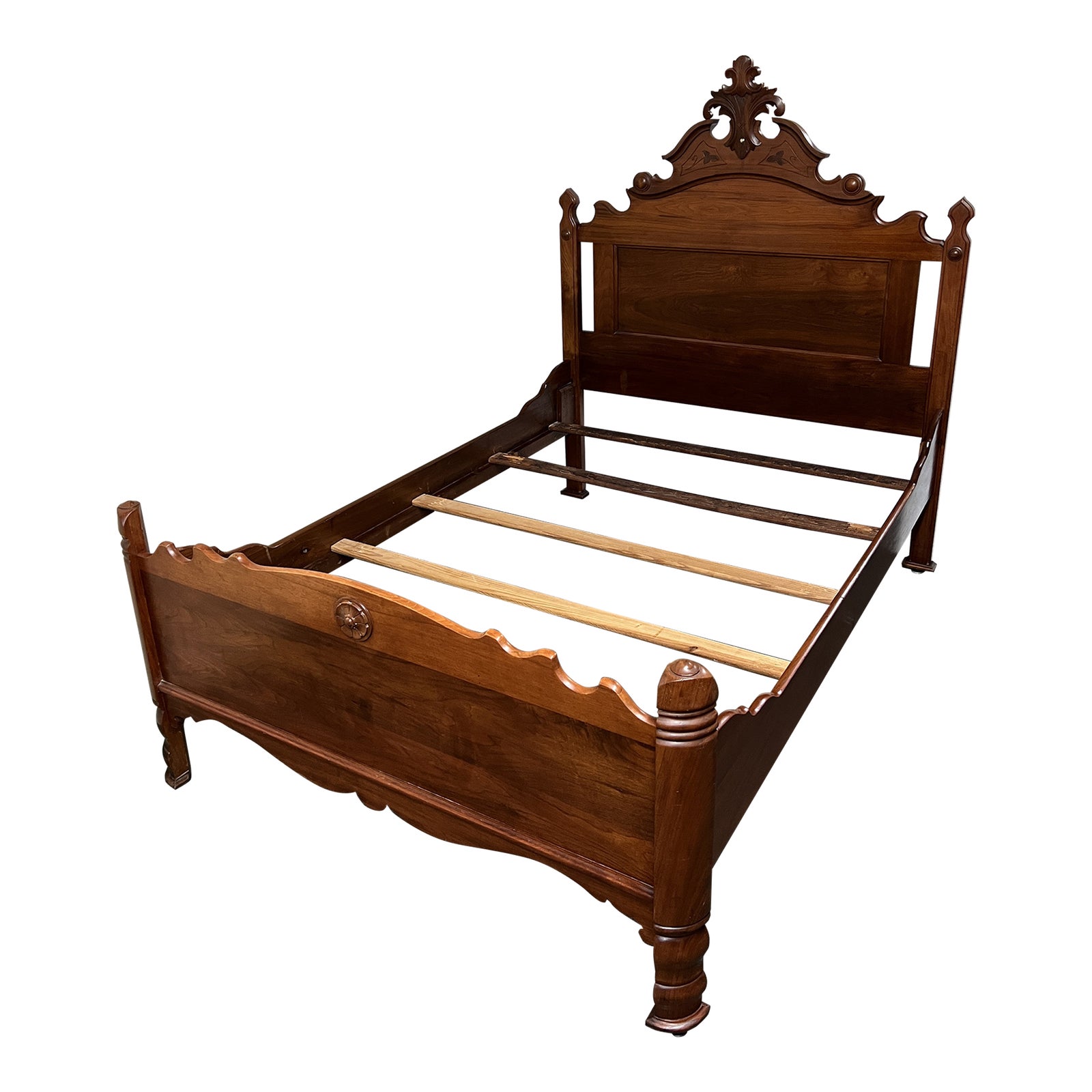 Double Size Antique Heirloom Vintage Eastlake Bed Frame Chairish