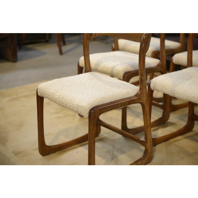 Sleigh Chairs from Baumann, 1960s, Set of 6 For Sale - Image 3 of 13