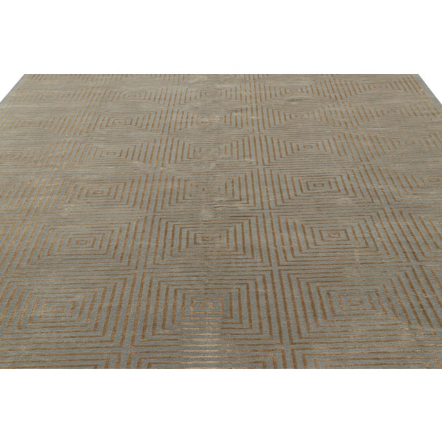 This 8x10 contemporary rug is an exciting new addition to the Modern Collection by Rug & Kilim—made with hand-knotted wool...