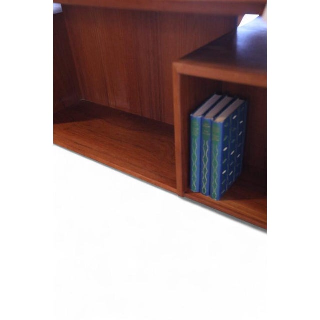 Teak Desk with Bookshelf by Peter Løvig Nielsen for Hedensted Møbelfabrik, 1960s For Sale - Image 9 of 18
