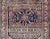 Tribal Antique Bibiakabad Rug With Layered Medallion and Geometric Design in Background For Sale - Image 3 of 12