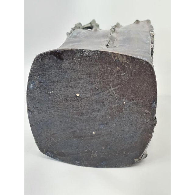 Sculptural Art Ceramic Vase by RB, 1970s For Sale - Image 11 of 12