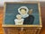 Antique New England Folk Art Painted Portrait Document Box, Mother & Child, C. 1840–1860 For Sale In Boston - Image 6 of 9