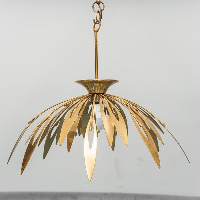 Vintage Brass Pendant, 1970s For Sale - Image 9 of 11