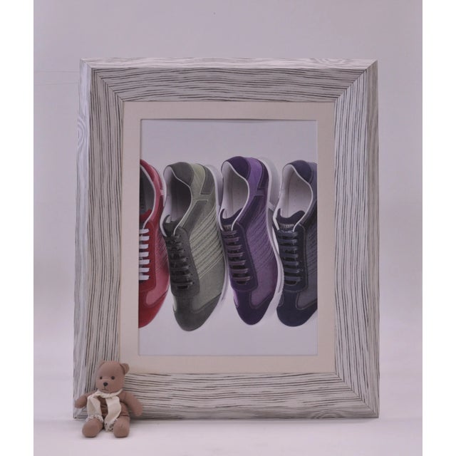 Contemporary Giant Frames Covered in Zebra Wood from Villahomecollection For Sale - Image 3 of 5