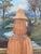 Mid 20th Century Hand-Carved Vintage Folk Art Wood Figure of Bearded Man With Hat and Carrying a Carved Object. For Sale - Image 5 of 9