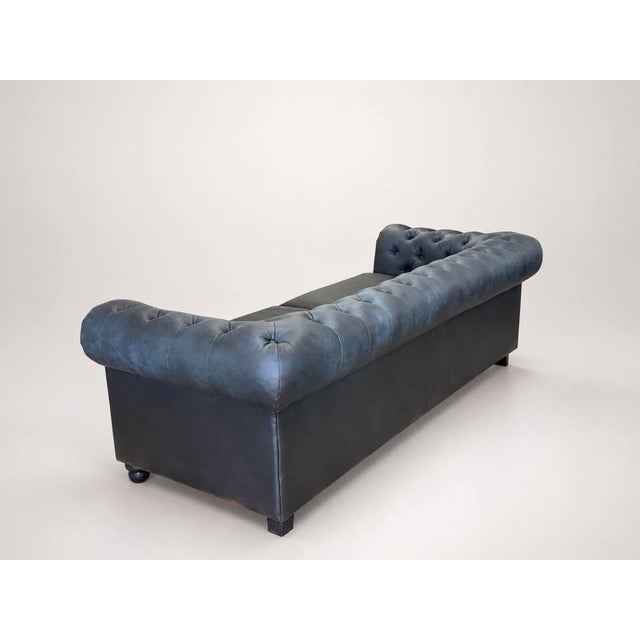 2020s Studio-Finished Dark Charcoal Chesterfield Sofa With Tufting and Rolled Arms For Sale - Image 5 of 5